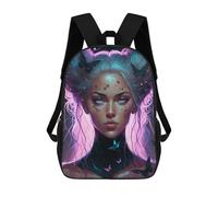 sinyumoney Mochila Escolar Infantil Impresa En 3D Enchanted Butterfly Portrait -5 Para Niños, Mochila De Viaje De Alta Capacidad, Mochila Informal Para Niños 17inch
