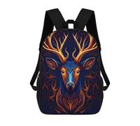 sinyumoney Mochila Escolar Infantil Impresa En 3D Enchanted Deer Portrait -1 Mochilas Para Libros Mochilas De Viaje Informales Mochila De Gran Capacidad Para Niños 17inch