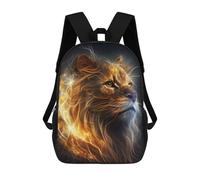 sinyumoney Mochila Escolar Infantil Impresa En 3D Enchanted Feline Majesty Mochilas Para Libros Mochilas De Viaje Informales Mochila De Gran Capacidad Para Niños 17inch
