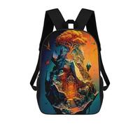 sinyumoney Mochila Escolar Infantil Impresa En 3D Enchanted Floating Island Mochilas De Moda Informales Mochilas Infantiles Mochila Informal Para Exteriores Bolsas De Viaje Bonitas 17inch