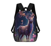 sinyumoney Mochila Escolar Infantil Impresa En 3D Enchanted Forest Deer -7 Para Niños, Mochila De Viaje De Alta Capacidad, Mochila Informal Para Niños 17inch