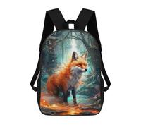 sinyumoney Mochila Escolar Infantil Impresa En 3D Enchanted Forest Fox -4 Para Niños Mochilas De Viaje De Alta Capacidad Bolsas Para Libros Mochila Escolar Infantil Mochila 17inch