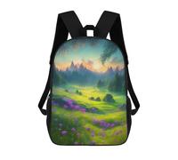 sinyumoney Mochila Escolar Infantil Impresa En 3D Enchanted Forest Glade -1 Para Niños, Mochila De Viaje De Alta Capacidad, Mochila Informal Para Niños 17inch