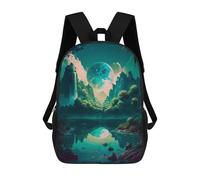 sinyumoney Mochila Escolar Infantil Impresa En 3D Enchanted Forest Reflections -4 Mochila Mochilas Deportivas Para Niños Y Niñas Mochila De Moda 17inch