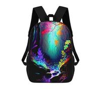 sinyumoney Mochila Escolar Infantil Impresa En 3D Enchanted Forest Stream -1 Mochila Escolar Infantil Mochilas De Viaje Mochilas De Moda Mochilas De Gran Capacidad 17inch