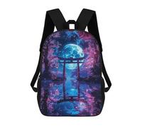 sinyumoney Mochila Escolar Infantil Impresa En 3D Enchanted Moonlit Torii Para Niños, Mochila De Viaje De Alta Capacidad, Mochila Informal Para Niños 17inch