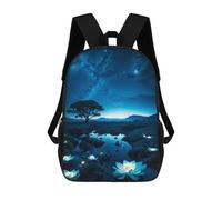 sinyumoney Mochila Escolar Infantil Impresa En 3D Enchanted Night Sky Scene Mochilas De Moda Informales Mochilas Infantiles Mochila Informal Para Exteriores Bolsas De Viaje Bonitas 17inch