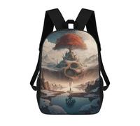 sinyumoney Mochila Escolar Infantil Impresa En 3D Enchanted Winter Landscape -1 Mochila Mochilas Deportivas Para Niños Y Niñas Mochila De Moda 17inch