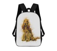 sinyumoney Mochila Escolar Infantil Impresa En 3D English Cocker Spaniel Para Niños, Mochila De Viaje De Alta Capacidad, Mochila Informal Para Niños 17inch