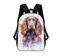 sinyumoney Mochila Escolar Infantil Impresa En 3D English Springer Spaniel 17inch Para Niños, Mochila De Viaje De Alta Capacidad, Mochila Escolar De Moda Para Niños