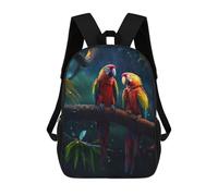 sinyumoney Mochila Escolar Infantil Impresa En 3D Epic Rainy Parrots Mochila De Viaje De Alta Capacidad Para Libros Mochilas De Moda Para Niños Mochila Escolar Informal 17inch