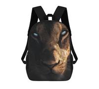 sinyumoney Mochila Escolar Infantil Impresa En 3D Eyes of The Lion Mochila Mochilas Deportivas Para Niños Y Niñas Mochila De Moda 17inch