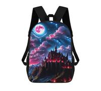 sinyumoney Mochila Escolar Infantil Impresa En 3D Fantasy Castle Night Mochilas De Viaje De Alta Capacidad Para Niños Mochilas De Libros De Moda Mochila Escolar Infantil 17inch