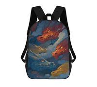 sinyumoney Mochila Escolar Infantil Impresa En 3D Fantasy Dragon Heads Art Print 17inch Para Niños, Mochila De Viaje De Alta Capacidad, Mochila Escolar De Moda Para Niños