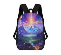 sinyumoney Mochila Escolar Infantil Impresa En 3D Fantasy Galaxy Landscape -3 Mochilas De Viaje De Alta Capacidad Para Niños Mochilas De Libros De Moda Mochila Escolar Infantil 17inch