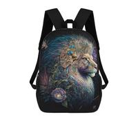 sinyumoney Mochila Escolar Infantil Impresa En 3D Fantasy Lion Art Print-9 17inch Para Niños, Mochila De Viaje De Alta Capacidad, Mochila Escolar De Moda Para Niños