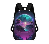 sinyumoney Mochila Escolar Infantil Impresa En 3D Fantasy Moonlit Landscape -3 Mochila Mochilas Deportivas Para Niños Y Niñas Mochila De Moda 17inch