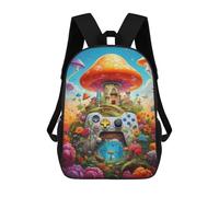 sinyumoney Mochila Escolar Infantil Impresa En 3D Fantasy Mushroom Kingdom Mochilas Para Libros Mochilas Escolares De Viaje De Alta Capacidad Para Niños/estudiantes/adultos 17inch