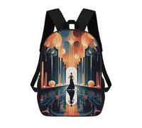 sinyumoney Mochila Escolar Infantil Impresa En 3D Fantasy Portal Reflections Mochilas Para Libros Mochilas De Viaje Informales Mochila De Gran Capacidad Para Niños 17inch