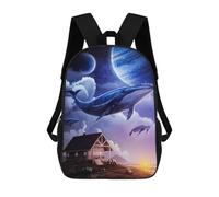 sinyumoney Mochila Escolar Infantil Impresa En 3D Fantasy World Mochila De Viaje De Alta Capacidad Para Libros Mochilas De Moda Para Niños Mochila Escolar Informal 17inch