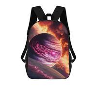 sinyumoney Mochila Escolar Infantil Impresa En 3D Fiery Cosmic Dance Mochilas Para Libros Mochilas De Viaje Informales Mochila De Gran Capacidad Para Niños 17inch