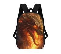 sinyumoney Mochila Escolar Infantil Impresa En 3D Fiery Dragon Artwork -5 Mochila Mochilas Deportivas Para Niños Y Niñas Mochila De Moda 17inch