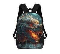 sinyumoney Mochila Escolar Infantil Impresa En 3D Fiery Dragon Head -2 Mochila Mochilas Deportivas Para Niños Y Niñas Mochila De Moda 17inch