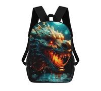 sinyumoney Mochila Escolar Infantil Impresa En 3D Fiery Dragon Head Mochila Mochilas Deportivas Para Niños Y Niñas Mochila De Moda 17inch