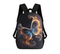 sinyumoney Mochila Escolar Infantil Impresa En 3D Flame And Ice Butterfly Para Niños Mochilas De Viaje De Alta Capacidad Bolsas Para Libros Mochila Escolar Infantil Mochila 17inch