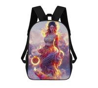 sinyumoney Mochila Escolar Infantil Impresa En 3D Flame Goddess of The Sky Mochilas De Moda Informales Mochilas Infantiles Mochila Informal Para Exteriores Bolsas De Viaje Bonitas 17inch