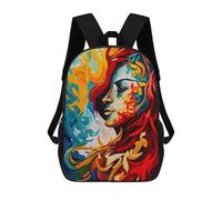 sinyumoney Mochila Escolar Infantil Impresa En 3D Flame of Passion Abstract Art Mochila Escolar Infantil Mochilas De Viaje Mochilas De Moda Mochilas De Gran Capacidad 17inch