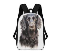 sinyumoney Mochila Escolar Infantil Impresa En 3D Flat Coated Retriever Dog Mochila Escolar Infantil Mochilas De Viaje Mochilas De Moda Mochilas De Gran Capacidad 17inch
