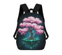 sinyumoney Mochila Escolar Infantil Impresa En 3D Floating Cherry Blossom Tree Para Niños, Mochila De Viaje De Alta Capacidad, Mochila Informal Para Niños 17inch