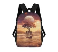 sinyumoney Mochila Escolar Infantil Impresa En 3D Floating Tree in The Sky Mochila Mochilas Deportivas Para Niños Y Niñas Mochila De Moda 17inch