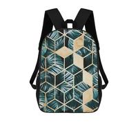 sinyumoney Mochila Escolar Infantil Impresa En 3D Floral And Gold IV Mochila Escolar Infantil Mochilas De Viaje Mochilas De Moda Mochilas De Gran Capacidad 17inch