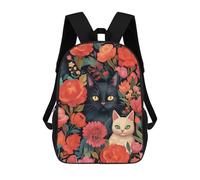 sinyumoney Mochila Escolar Infantil Impresa En 3D Floral Feline Fantasy Mochilas De Viaje De Alta Capacidad Para Niños Mochilas De Libros De Moda Mochila Escolar Infantil 17inch