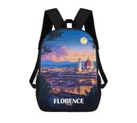 sinyumoney Mochila Escolar Infantil Impresa En 3D Florence, Italy at Night Mochila Mochilas Deportivas Para Niños Y Niñas Mochila De Moda 17inch