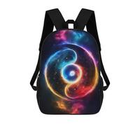 sinyumoney Mochila Escolar Infantil Impresa En 3D Flow of Space And Time Mochilas Para Libros Mochilas De Viaje Informales Mochila De Gran Capacidad Para Niños 17inch