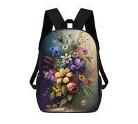 sinyumoney Mochila Escolar Infantil Impresa En 3D Flower Art Series Style 2 Mochila Mochilas Deportivas Para Niños Y Niñas Mochila De Moda 17inch