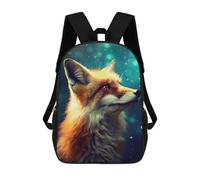 sinyumoney Mochila Escolar Infantil Impresa En 3D Fox Galaxy Mochila De Viaje De Alta Capacidad Para Libros Mochilas De Moda Para Niños Mochila Escolar Informal 17inch