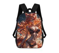 sinyumoney Mochila Escolar Infantil Impresa En 3D Fox Girl in Lingerie 17inch Para Niños, Mochila De Viaje De Alta Capacidad, Mochila Escolar De Moda Para Niños