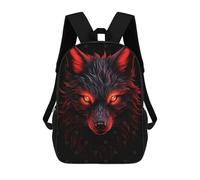 sinyumoney Mochila Escolar Infantil Impresa En 3D Fox Red And Black Animals Mochilas Para Libros Mochilas De Viaje Informales Mochila De Gran Capacidad Para Niños 17inch