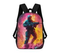 sinyumoney Mochila Escolar Infantil Impresa En 3D Future Soldier in Action Mochila Escolar Infantil Mochilas De Viaje Mochilas De Moda Mochilas De Gran Capacidad 17inch