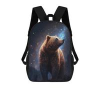 sinyumoney Mochila Escolar Infantil Impresa En 3D Galactic Bear Majesty 17inch Para Niños, Mochila De Viaje De Alta Capacidad, Mochila Escolar De Moda Para Niños