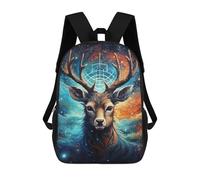 sinyumoney Mochila Escolar Infantil Impresa En 3D Galactic Deer Portrait Para Niños Mochilas De Viaje De Alta Capacidad Bolsas Para Libros Mochila Escolar Infantil Mochila 17inch