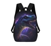 sinyumoney Mochila Escolar Infantil Impresa En 3D Galactic Dinosaur Art Print-6 17inch Para Niños, Mochila De Viaje De Alta Capacidad, Mochila Escolar De Moda Para Niños