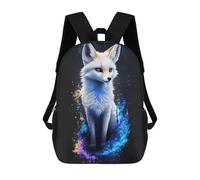 sinyumoney Mochila Escolar Infantil Impresa En 3D Galactic Fox Portrait -4 Mochila Mochilas Deportivas Para Niños Y Niñas Mochila De Moda 17inch