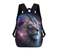 sinyumoney Mochila Escolar Infantil Impresa En 3D Galactic Lion Majesty -3 Mochilas Para Libros Mochilas De Viaje Informales Mochila De Gran Capacidad Para Niños 17inch