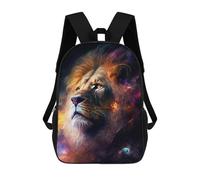 sinyumoney Mochila Escolar Infantil Impresa En 3D Galactic Lion Majesty -8 Mochilas Para Libros Mochilas De Viaje Informales Mochila De Gran Capacidad Para Niños 17inch