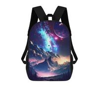sinyumoney Mochila Escolar Infantil Impresa En 3D Galactic Mountain Dreamscape Mochilas De Moda Informales Mochilas Infantiles Mochila Informal Para Exteriores Bolsas De Viaje Bonitas 17inch